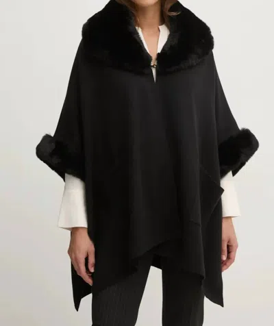 Joseph Ribkoff Oversized Shawl Collar Coat In Black