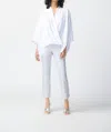 Joseph Ribkoff Oversized Wrap Front Blouse In White In White