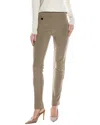 Joseph Ribkoff Hexagonal Jacquard Pant In Brown