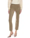 Joseph Ribkoff Pleated Cropped Pants In Eucalyptus In Brown