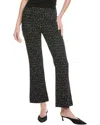 Joseph Ribkoff Check Jacquard Straight Leg Pants In Black