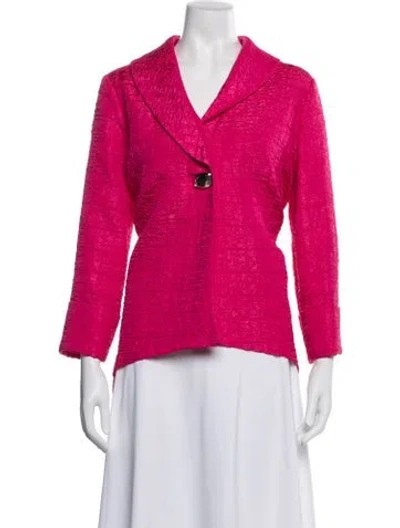Pre-owned Joseph Ribkoff Patterned Jacket In Pink