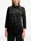 Joseph Ribkoff Patterned Sweater In Black