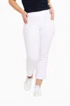 Joseph Ribkoff Crop Pull-on Pant In Moonstone In White