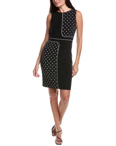 JOSEPH RIBKOFF JOSEPH RIBKOFF PIPED SHEATH DRESS