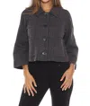 Joseph Ribkoff Plaid Jacquard Knit Boxy Jacket In Black/multi