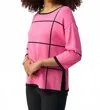 Joseph Ribkoff Knit Pullover Sweater In Pink In Pink