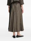 Joseph Ribkoff Pleated Patterned Skirt In Multi