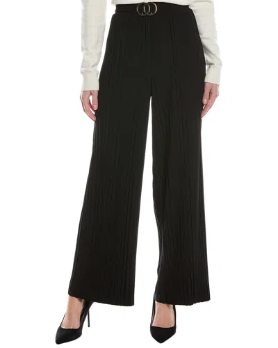 Joseph Ribkoff Pleated Pull-on Pant In Black