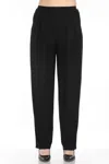Joseph Ribkoff Pleated Pull On Tapered Pant In Black In Black