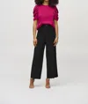 Joseph Ribkoff Pleated Silky Pants In Black In Black