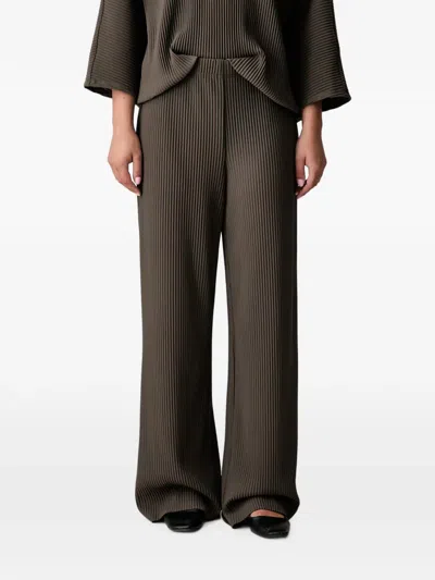 Joseph Ribkoff Plissé-effect Wide-leg Trousers In Multi