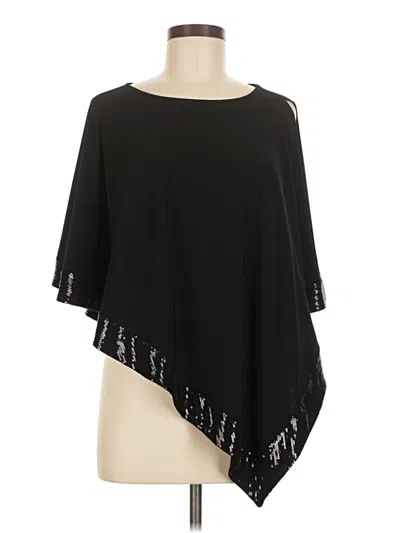 Pre-owned Joseph Ribkoff Poncho In Black