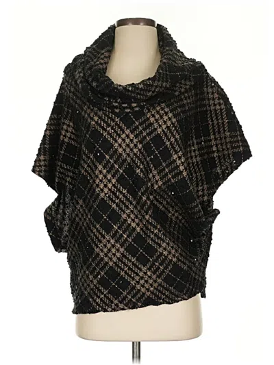 Pre-owned Joseph Ribkoff Poncho In Black