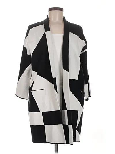 Pre-owned Joseph Ribkoff Poncho In Black