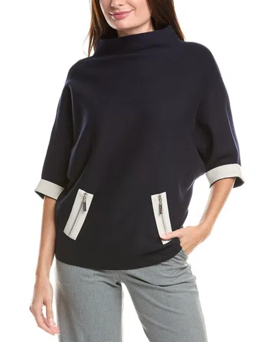 Joseph Ribkoff Poncho In Blue