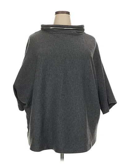 Pre-owned Joseph Ribkoff Poncho In Gray