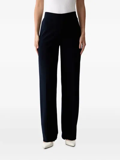 Joseph Ribkoff Pressed-crease Wide-leg Trousers In Blue
