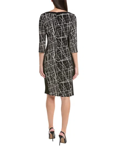 Joseph Ribkoff Printed Midi Dress In Black