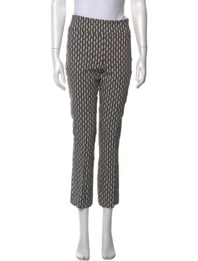 Pre-owned Joseph Ribkoff Printed Straight Leg Pants In Multicolor