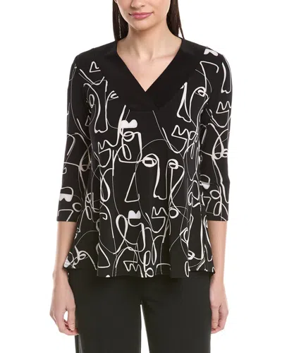 Joseph Ribkoff Printed Top In Black
