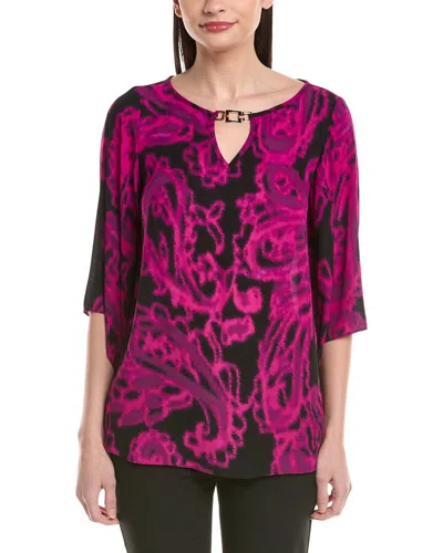 Joseph Ribkoff Printed Top In Pink