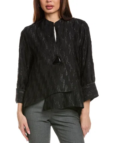 Joseph Ribkoff Puckered Jacket In Black