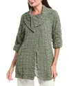 Joseph Ribkoff Puckered Jacket In Green