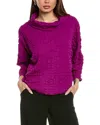 Joseph Ribkoff Puckered Tunic Top In Purple