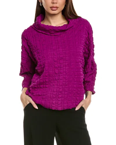 Joseph Ribkoff Puckered Tunic Top In Purple