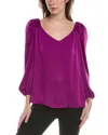 Joseph Ribkoff Puff Sleeve Blouse In Purple