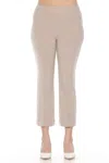 Joseph Ribkoff Pull On Classic Cropped Flare Trouser In Dune In Neutral