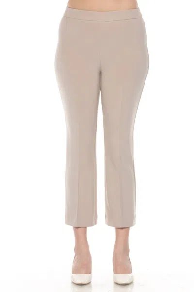 Joseph Ribkoff Pull On Classic Cropped Flare Trouser In Dune In Neutral