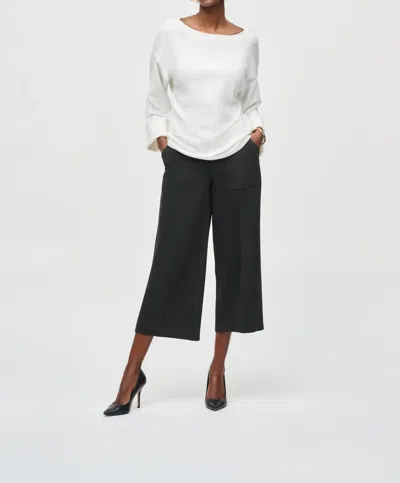 Joseph Ribkoff Pull-on Culotte Pants In Charcoal Grey In Gray