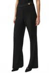 Joseph Ribkoff Pull On Mid-rise Flared Trouser In Black In Black