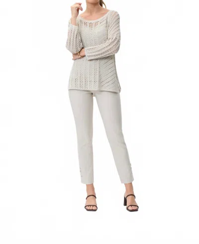 Joseph Ribkoff Pull On Pant In Moonstone In White