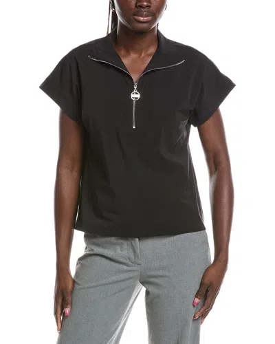 Joseph Ribkoff Quarter Zip Blouse In Black