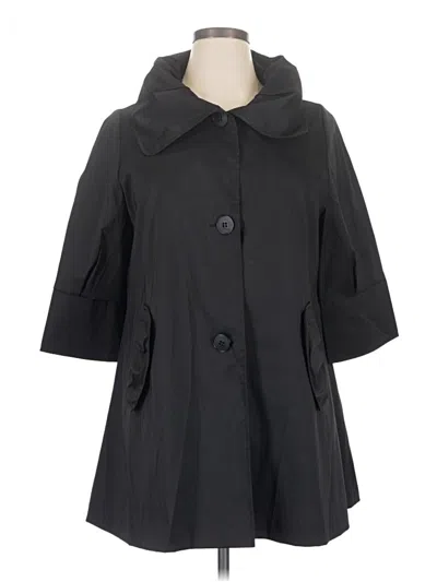 Pre-owned Joseph Ribkoff Raincoat In Black