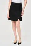 Joseph Ribkoff Minimalist High-rise Slit Skirt In Black In Black