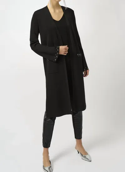 Joseph Ribkoff Relaxed Fit Long Cardigan In Black