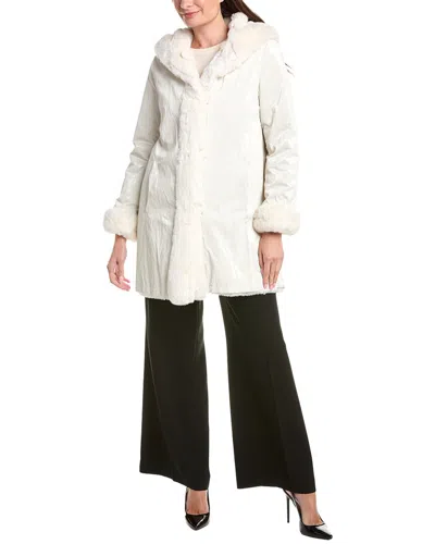 Joseph Ribkoff Reversible Coat In White