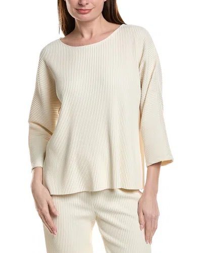 Joseph Ribkoff Ribbed Top In Neutral