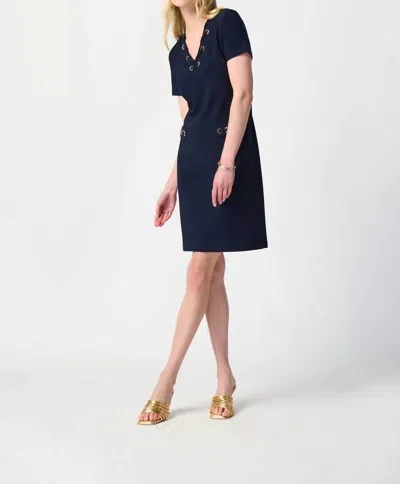 Joseph Ribkoff Rivet Dress In Midnight In Multi