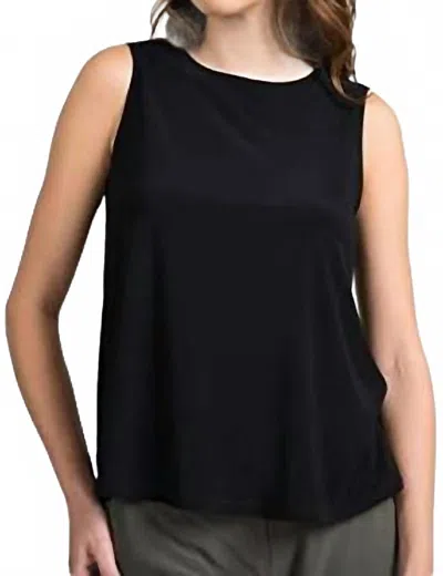 Joseph Ribkoff Round Neckline Sleeveless Cami In Black