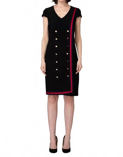 Joseph Ribkoff Sailor Dress In Black