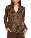 Joseph Ribkoff Satin Blouse In Brown