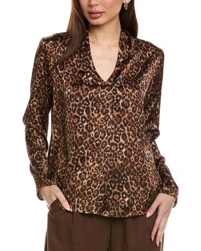 JOSEPH RIBKOFF SATIN BLOUSE