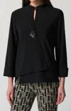 Joseph Ribkoff Scoop Jacket In Black In Black