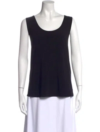 Pre-owned Joseph Ribkoff Scoop Neck Sleeveless Top W/ Tags In Blue