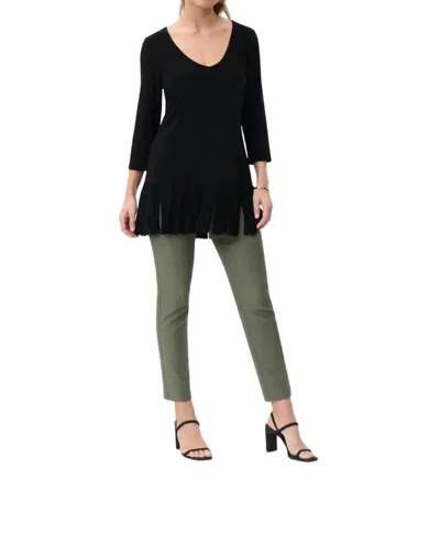Joseph Ribkoff Scoop-neck Tunic Top In Black